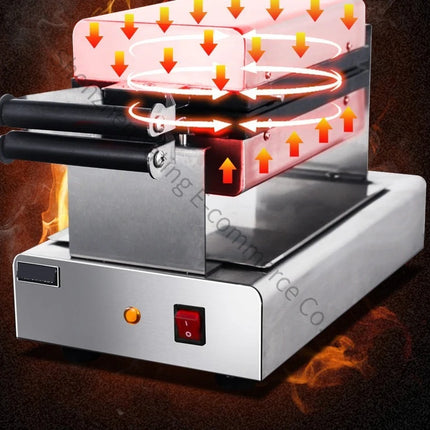 Flip Honeycomb Waffle Stove Commercial Three-cell Honeycomb Waffle Machine Lattice Cake Machine Scone Machine