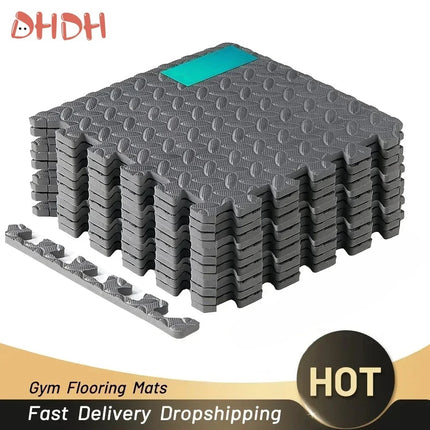 4~20Pcs Puzzle Fitness Mat, Eva Interlocking Foam Floor Tiles for Home Gym, Home Gym Equipment Mat, Non-Slip Floor Mat for Kids