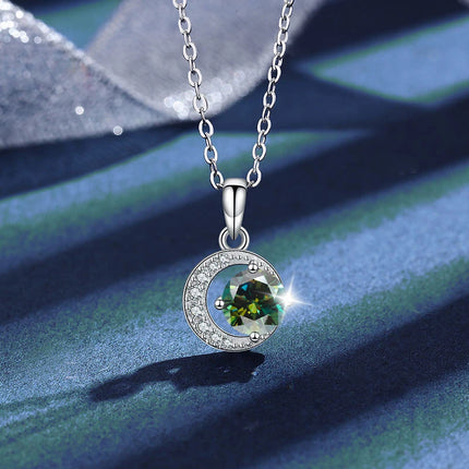 Sterling Silver 925 Moissanite Pendant Necklace For Women Trendy Design D Color VVS Pass Diamond Test Jewelry Gift GRA