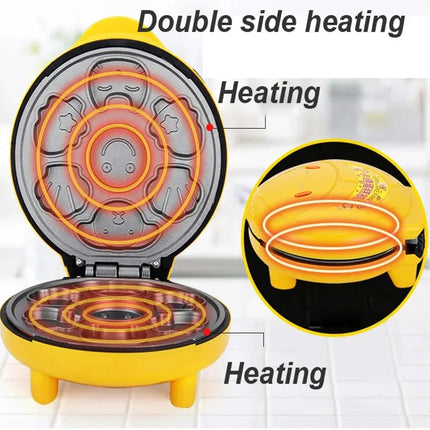 Mini Electric Walnut Cake Maker Automatic Nut Waffle Bread Machine Sandwich Iron Toaster Baking Breakfast Pan Oven 220V EU plug