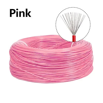 2/5m UL1007 Electronic Wires AWG 30 28 26 24 22 20 18 16 DIY LED Lamp Lighting Wire Line 300V PVC Insulated Tinned Copper Cable