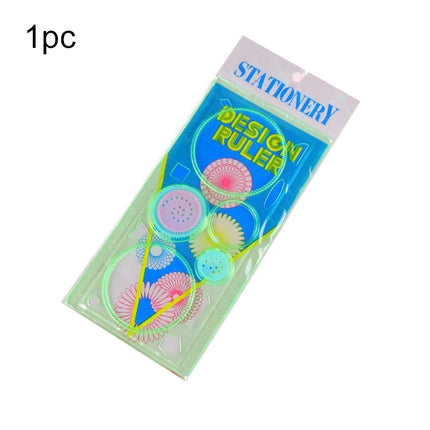 1/4/8PCS Children Painting Template Creative Gears Geometry Spirograph Drawing Stencils Set Art Crafts Kids Educational Toy TMZ