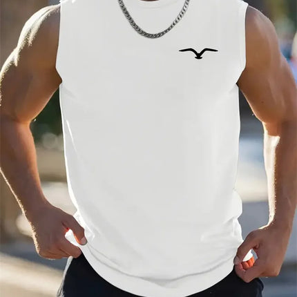 Summer New Trend Men's Pull-Over Crew Neck Vest Mesh Fitness Breathable Vest Blazer Men's Quick Drying Sweat Absorption T-Shirt
