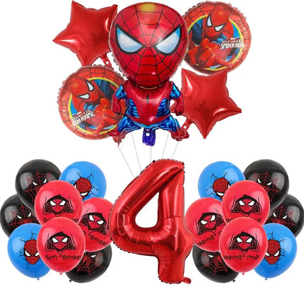 Spiderman Birthday Decor Superhero Theme Spider Birthday Party Decorations Paper Napkins Background Balloons Kids Party Supplies