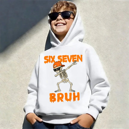 Funny 67  Costume hodie Trendy Christmas 67 Tree Printed long short hoodie Children Boys Holiday Tee Kids Xmas Tops