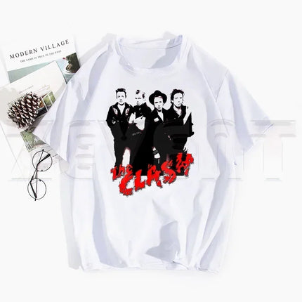 London Calling The Clash Album Ulzzang T Shirts Spring Tops Tees Men Women Short Sleeve Casual T Shirt