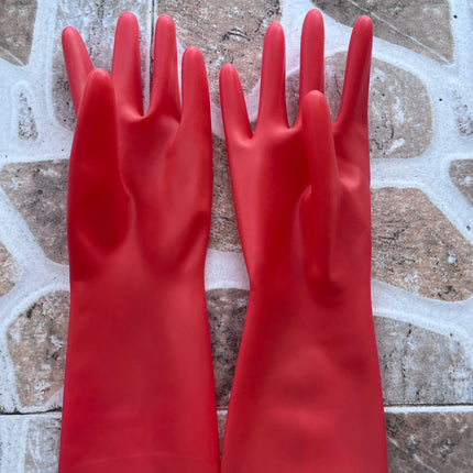 Chlorinated Unisex Latex Short Gloves Mittens Rubber Wrist Fetish Costumes