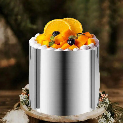 Stainless Steel 16-30cm Telescopic Mousse Ring Round Mold Rustproof Adjustable With Scale Heightened Cake Rings For Baking