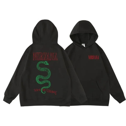 Classic Rock Band Nirvana Kurt Cobain Graphic Print Hoodie Men Women Loose Oversize Sweatshirt Streetwear Harajuku Wind Pullover