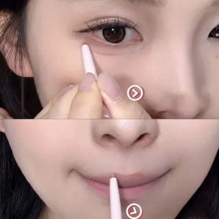 Double Headed Lip Liner Pencil Waterproof Matte Lipstick Contour Makeup Peach Pink Multi-purpose Lipliner Pencil Lips Cosmetic