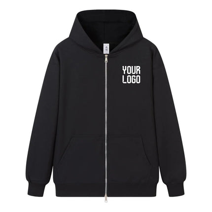 New Fashion Men's and Women's Zipper Hoodie for Spring and Autumn/Winter Casual Hoodie Sportswear Men's Top Solid Color Hoodie M