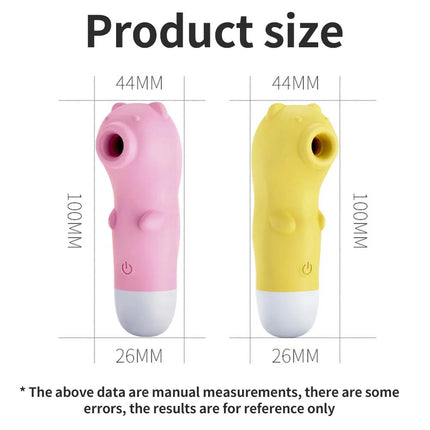 10 Speeds Vagina Sucking Vibrator Bear Sucker Oral Sex Suction Clitoris Stimulator Portable Erotic Sex Toy for Women Adult 18