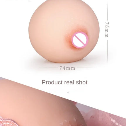 Silicone Artificial Breasts Men's Masturbation Sex Toys Realistic Soft Chest Vagina for Adult Man Sexy Boobs Adult Products 18+