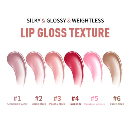 6 Colors Lip Gloss Glowy Balm Tinted Lip Moisturizer Repairing Nourishing Lip Tint Glow Liquid Lip Gel Hydrating Lips Care