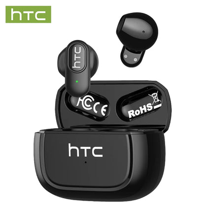 HTC NE51 TWS Wireless Earbuds Bluetooth 6.0 AI Translator ENC Noise Cancelling IPX5 Waterproof 14.2mm HiFi Stereo Headphones