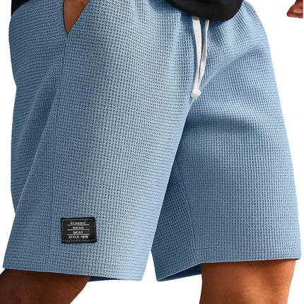 Men's Jacquard Casual Shorts Summer Harajuku Solid Sweatpants Fashion Men Short Pants Retro Men Clothes Roupas Streetwear New