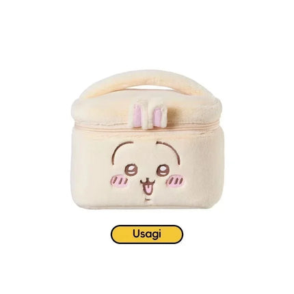 Kawaii Chiikawa Cosmetic Bag Large Capacity Multi-Pocket Design Plush Travel Toiletries Organizer Skin Care Storage Girl Gift