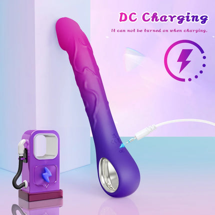 10 Vibrations Realistic Vibrator for Women Female G Spot Dildo Sex Toys Silicone Dildos Finger Vibrators Adult Products 18+