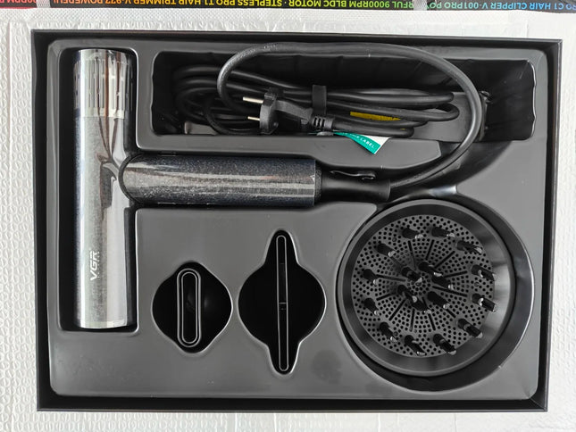 VGR Hair Dryer Professional Hot and Cold Adjustment 110000 RPM Blow Dryer Brushless Motor Hair Styling Blow Dryer Machine V-401