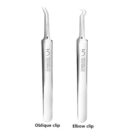 German Ultra-fine No. 5 Cell Pimple Blackhead Clip Tweezers Beauty Salon Special Scraping & Closing Artifact Acne Needle Tool