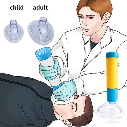 Portable with Bag First Aid Choking Device Kit Emergency Life Saving Suction Choke First Aid Kit Kids Adult Asphyxiation Rescue