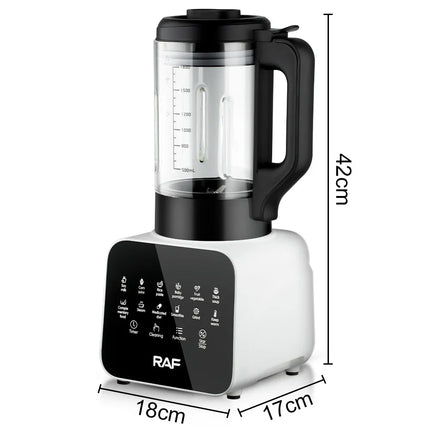RAF EU Standard 1.8L Multifunctional Juicer Automatic Fruit & Vegetable Blender with Glass Cup Kitchen Appliance