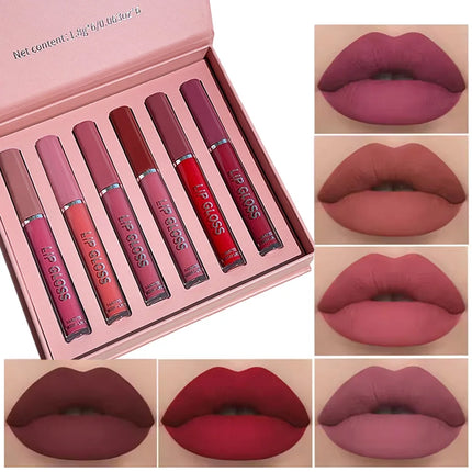 Matte Liquid Lipstick Set Waterproof Long Lasting  Smudge Proof Lip Gloss Easy to Apply Non Transfer Holiday Gift