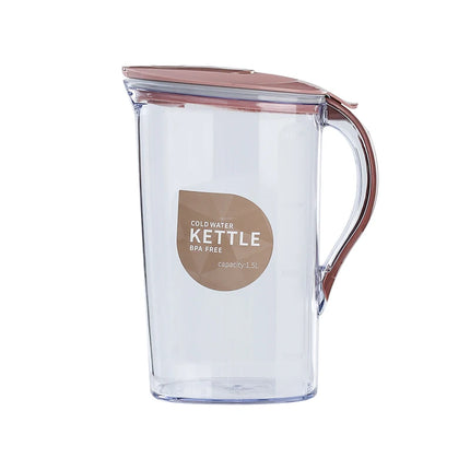 Large Plastic Water Pitcher with Lid Square Water Carafe with Lids BPA Free Water, Tea, or Juice Containers with Lids for Fridge