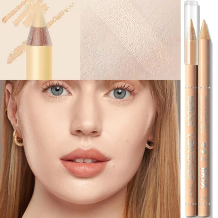 Wooden Concealer Pencil Contour Stick Acne Scar Cover Freckles Makeup Foundation Lasting Highlighter Brighten Aegyo Sal Pen