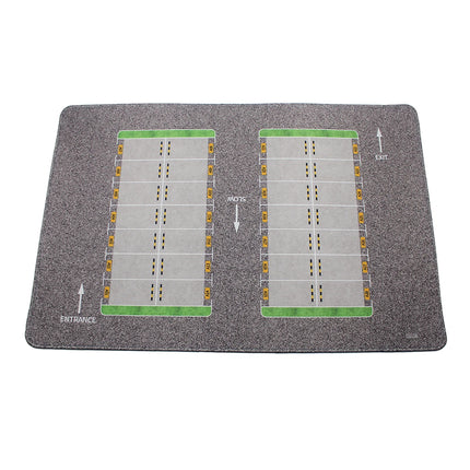 1:64 Scale Parking Road Garage Football Field Toy Mat Mouse Pad For Diecast Car Model Dolls Scene Display