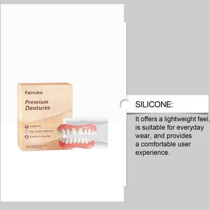 Resin Denture Set Soft Dentures False Teeth Set Comfort-Fit Denture Resin Kit Soft Denture Kit for Daily Use 2026 new