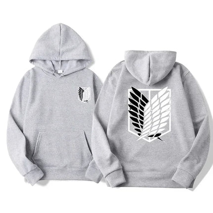 Japan Anime Attack on Titan Men Hoodies Spring Autumn Hip Hop Casual Pullover Top Hoodie Fashion Sweatshirts Jogging Sportswear