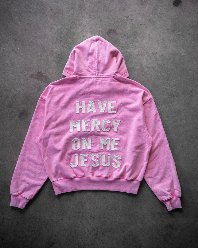 Pink Womens Zip Up Hoodie Sweatshirt Stylish Letter Embroidery with Thick Long Sleeves Jacket Loose Winter Hoodies Streetwear