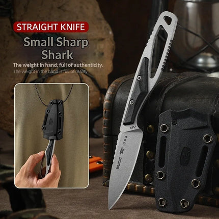 Outdoor Straight Knife - Portable Sheath Camping Fishing Knife Multi-Functional All-In-One Pocket Knife Fruit Knife