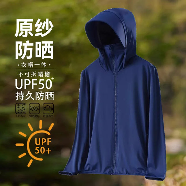 UPF50 UV Protection Ice Silk Cool Feeling Sun Protection Clothing Lightweight Breathable Fishing Jacket Outdoor Sports Shirt