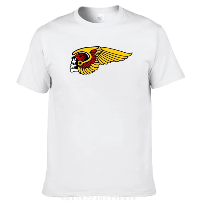H-Helles T-Shirt Summer Popular Logo A-Angeles Y2K Casual T-Shirts Cotton Novelty T-Shirt For Men Short Sleeve Design Tops