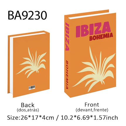 New Travel Decorative Books Book Decoration Luxury Fake Books Decor Table Storage Box Shelf Ornaments Interior Desk Aesthetic