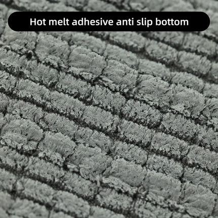 1 piece bathroom carpet bath mat, non-slip super thick lotus pine soft chenille door mat, fluffy foot mat, indoor solid color do