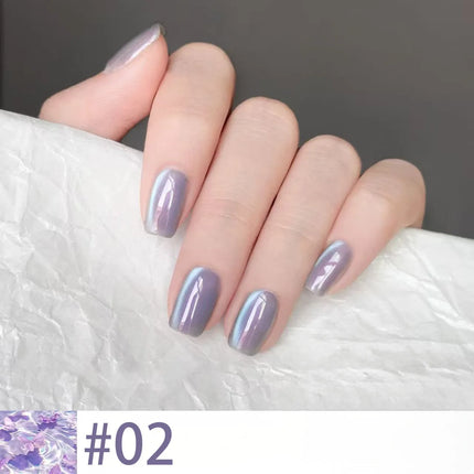 1-6PCS Popular Winter Internet Celebrity Hot-selling Northern Lights Cat Eye Magnet Gel Nail Polish Nail Art Nail Supplies