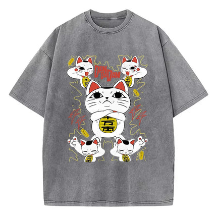 Cotton Washed Dandadan Okarun T-shirt Men Japanese Anime T Shirt Cartoon High Quality Tshirt Aesthetic Fashion Tee Male