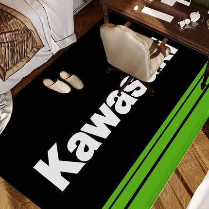 K-Kawasaki Hallway Carpet Non-Slip Laundry Room Mat Laundry Decor Balcony Child Living Room Bedside Area Rugs