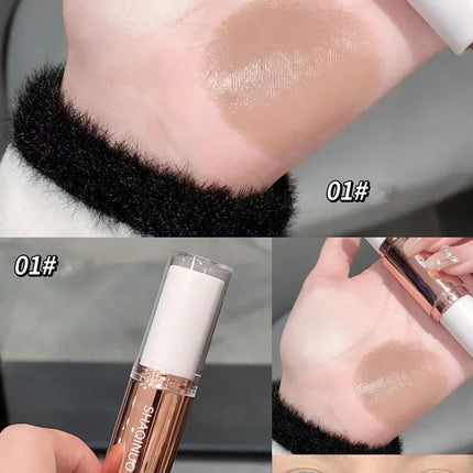 2 in 1 Dual Head Highlighting&Bronzer Stick Face Brightening Shaping Concealer Pencil Corrector Nose Shadow Contouring Cosmetics