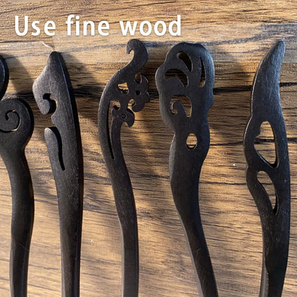 Vintage Simple Hair Accessories Chinese Style Wooden Hair Clips Antiquity Handmade Traditional Hair Fork Retro Hair Sticks 2025