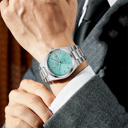 PAAZOMU Luxury Men Wristwatch Waterpro Of Luminous Date Week Watch For Man Stainless Steel Men's Watches Quartz Male Clock Sport