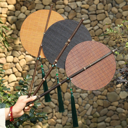 Classical Bamboo Fan Dance Fan Antique Small Props Compact Handmade Fans Party Favors Home Decoration Crafts Foldable Waist Fan