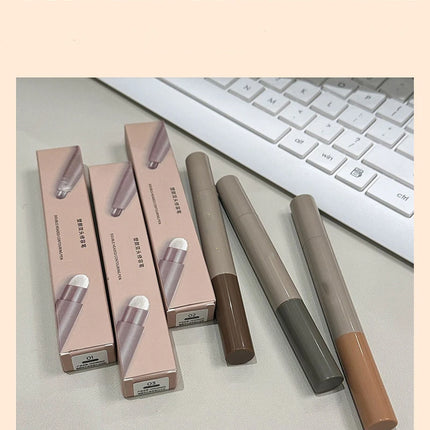 Double Head Contouring Pen Matte Three-dimensional Brightening Nose Shadow Corrector with Smudge Brush Shading Stick Cosmetics