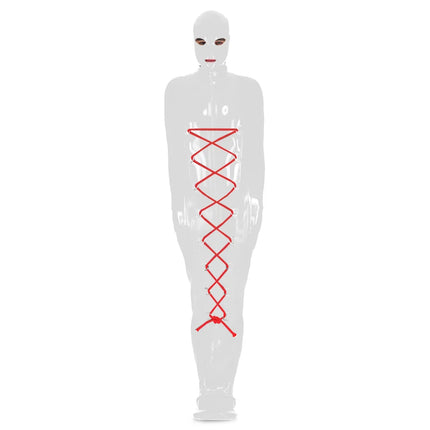 Full Body Hooded Shiny PVC Leather Bondage Bag BDSM Binder Straitjacket Exotic Bodysuit Fetish Slave Restraints Sleeping Sack