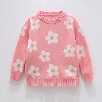 Spring and Autumn New Children's Clothing for Girls, Fashionable, Soft and Skin friendly, Warm Sweater for 1-10 Years Old