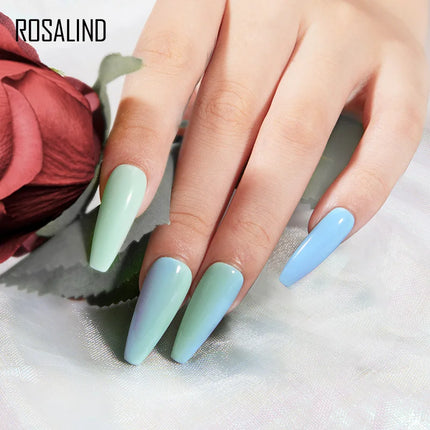 ROSALIND Gel Nail Polish UV Base Top Coat Soff Off Stamping Polish All For Art Manicure Semi Permanant Gel Nail Fast Shipping