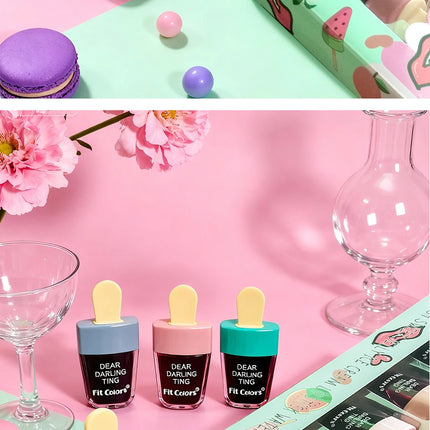 Moist Smooth Ice Cream Dyed Lipstick - Easy To Color Long-lasting Sweatproof No Cup Staining MakeupEssential Ice Cream Liptint